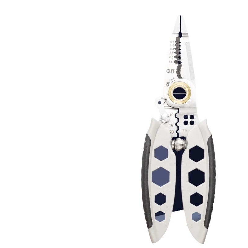 Klešta za skidanje izolacije kablova za električare — Senssheng, materijal: krom-vanadij čelik, težina 150 g, funkcija: skidanje izolacije, značajke: standardne