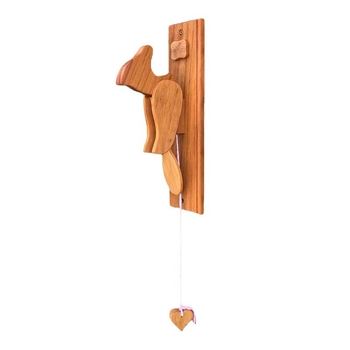 Δρυοκολάπτης πόρτας από δρύινο ξύλο - κρεμαστό διακοσμητικό, δώρο για ζευγάρια, φίλους και ηλικιωμένους