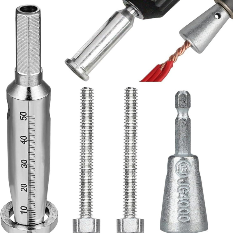 4-u-1 višenamjenski alat za električare za žice 12–20 AWG, s funkcijama spajanja žica i skidanja izolacije (podesivi kotačić)