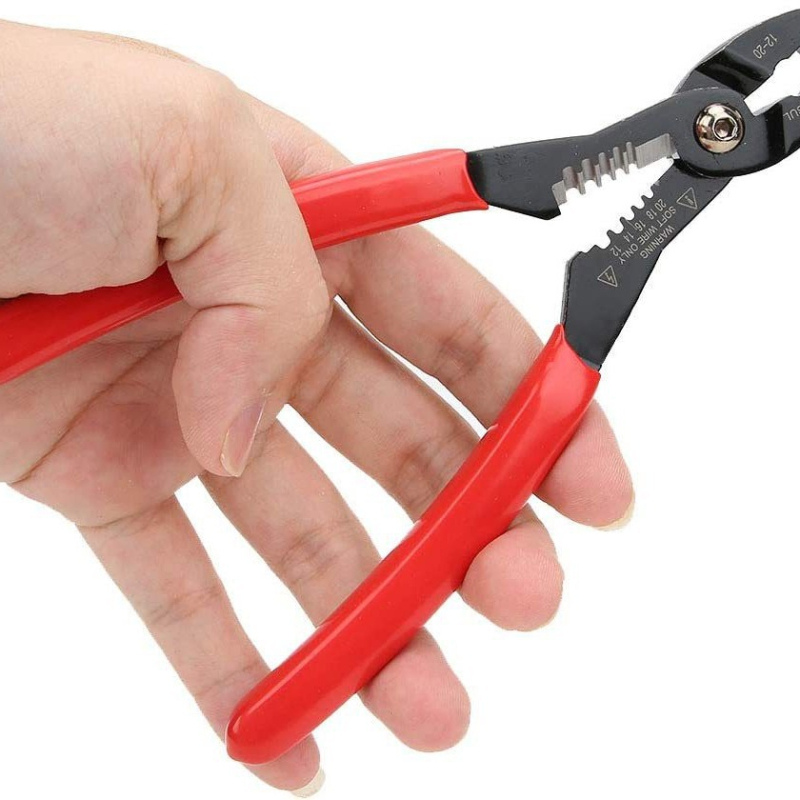 4-u-1 višenamjenski alat za električare za žice 12–20 AWG, s funkcijama spajanja žica i skidanja izolacije (podesivi kotačić)