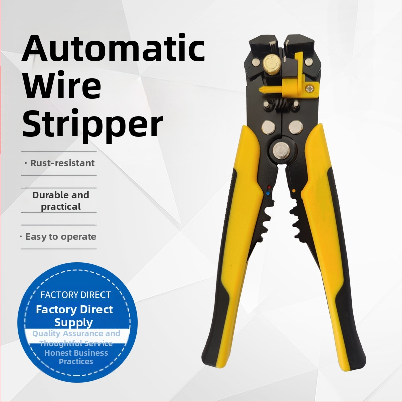 Električarske kliješta – Automatsko uklanjanje izolacije vodiča, Višefunkcionalne kliješte za krimpanje i spajanje, Oštrica od karbonskog čelika, Marka YTH, Otporne na eksplozije