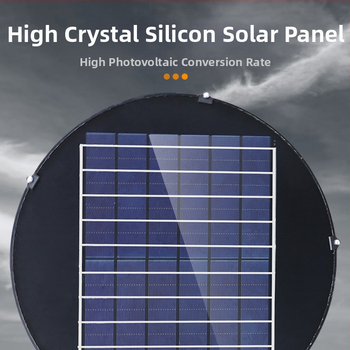 Ηλιακό εξωτερικό LED φως δρόμου για αυλή, IP66 αδιάβροχο, 12–20W, 6V, φωτισμός 6–12 ωρών