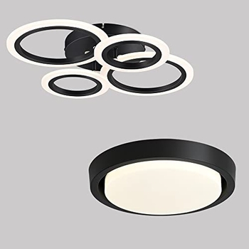 LED таванна лампа – модерна минималистична кръгла лампа с акрилно тяло и акрилен абажур, обхват 5–10 м², живот 30 000 ч, модел CL0019