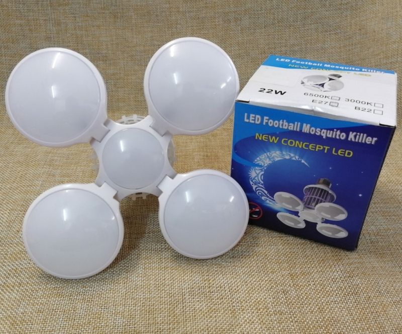 LED φως σε σχήμα μίνι ποδοσφαίρου, σειρά πτυσσόμενης λυχνίας, 28W, 165–265V, δέσμη 360°, E27/B22