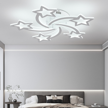 Модерна минималистична 6-лампена LED таванна лампа, димируема, 220V, CRI 80-90, осветява 8–12 м².