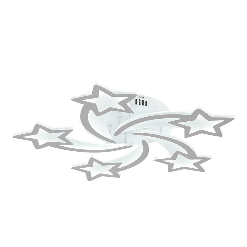 Šiuolaikinė minimalistinė LED lubų lemputė su 6 šaltiniais, reguliuojamas apšvietimas, 220V, CRI 80–90, apšviečia 8–12 m²