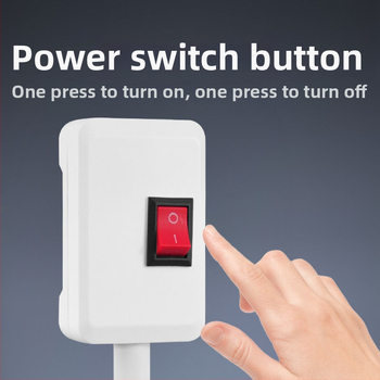 LED нощна лампа с алуминиев абажур - щепселна стенна лампа за нощно шкафче със превключвател