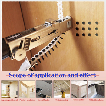 Ηλεκτρικό πιστόλι βιδών με αλυσίδα τροφοδοσίας, αυτόματη λειτουργία για γυψοσανίδα και ξύλα, σώμα από χάλυβα υψηλής αντοχής