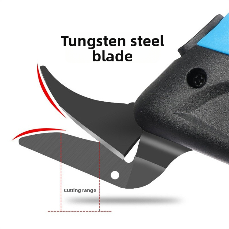 Elektrinės žirklės audiniams ir odai, įkraunama Ličio baterija, įtampa 16,8–21V, gamintojas Wanyu hardware