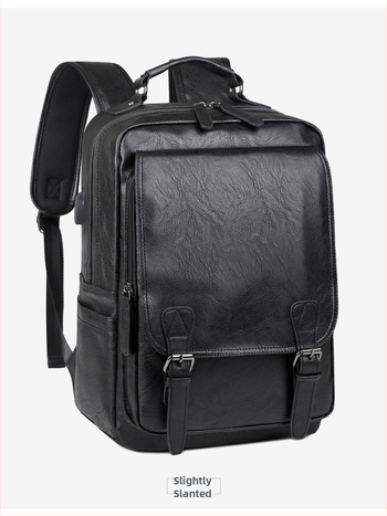 Ανδρικό PU σακίδιο για επιχειρηματικά ταξίδια (20–35 L, καμπύλη ιμάντας ώμου, επένδυση από πολυεστέρα)