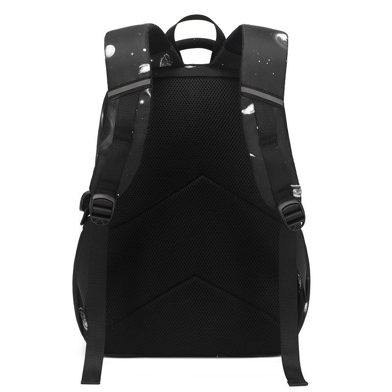 Trys dalių vaikiška kuprinė – geometrinis raštas, modelis 2267-3, Olida (Nailonas; poliesterio pamušalas; atsparumas dėvėjimuisi; apkrovos mažinimas)