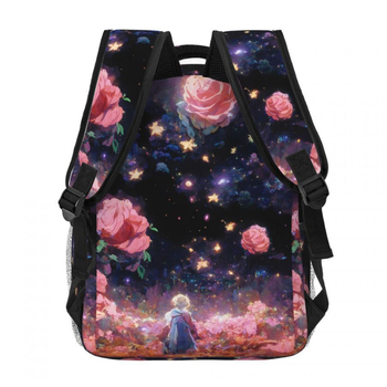 Rucsac cu imprimeu stele - Unisex, pentru uz zilnic, Poliester, curea de umăr curbată