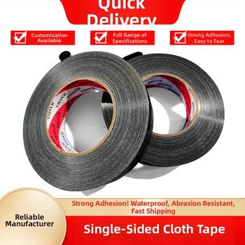 Διπλής όψεως ταινία βάσης από ύφασμα για διακόσμηση γάμου και εκθέσεων, κόλλα από καουτσούκ, υπόστρωμα: ύφασμα, πάχος 0,18/0,26 mm (μονοπλευρη) ή 0,17 mm (διπλής όψης)