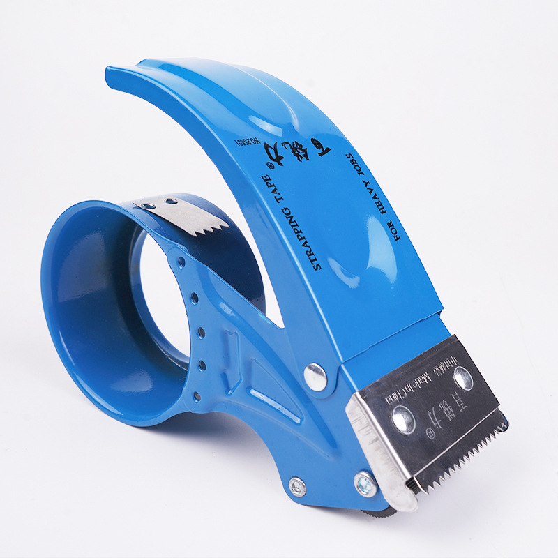 Rokas darbs metāla lentes ieslēgšanas un griešanas iekārta iepakošanai, lentes platums 50 mm, metāla versija, vārpstas diametrs 56 mm, tīrais svars 150 g