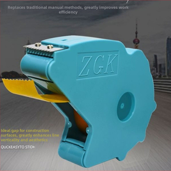 Maskēšanas papīra lentes pielīmēšanas iekārta gleznotājiem; pamatmateriāls polipropilēns (BOPP); iekļauts 1 rulļa teksturēta papīra