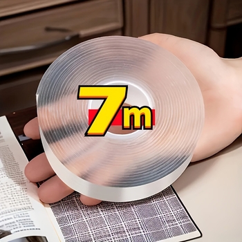 Διπλής όψεως διαφανής ταινία κόλλησης με νανοτεχνολογία, αδιάβροχη, χωρίς κατάλοιπα, βάση PET, υψηλή ιξωτικότητα