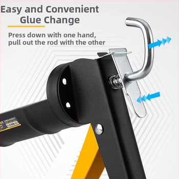 Keltonn Ημικυκλικό Χειροκίνητο Πιστόλι Κόλλας Δομικής Σειράς για Διακόσμηση και Συντήρηση