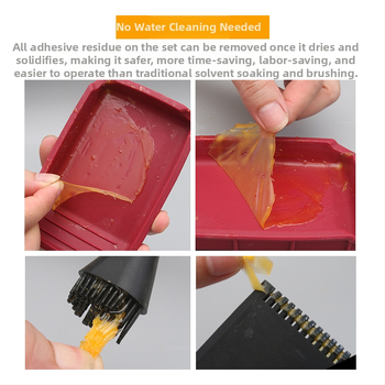 Σετ σιλικονούχων βουρτσών για ξυλουργικές εφαρμογές, κόλλα και λατέξ – Μάρκα: New Wu Tools; Υλικό: Σιλικόνη; Προδιαγραφές: 100-20