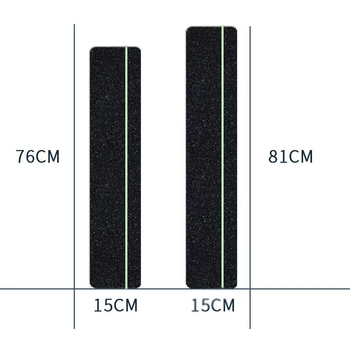 Λαμπερή αντιολισθητική ταινία σκάλας με υψηλής ιξώδους κόλλας πολυουρεθάνης, υπόστρωμα PET/PVC, πάχος 0,83 мм, για προειδοποίηση σε δημόσιους χώρους