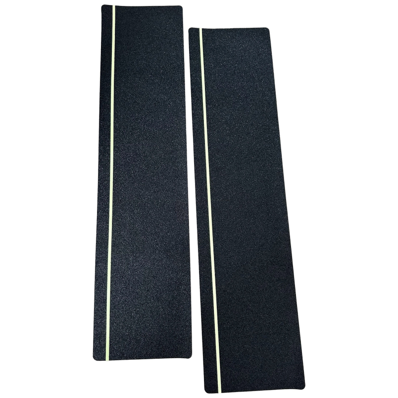 Λαμπερή αντιολισθητική ταινία σκάλας με υψηλής ιξώδους κόλλας πολυουρεθάνης, υπόστρωμα PET/PVC, πάχος 0,83 мм, για προειδοποίηση σε δημόσιους χώρους