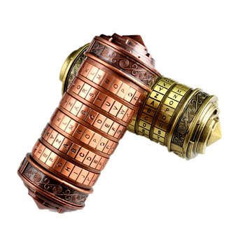 Da Vinci password barrel lock – γεωμετρία, στυλ μοντέρνας τέχνης, οικιακή διακόσμηση, διακοσμητικό μοτίβο: γράμματα