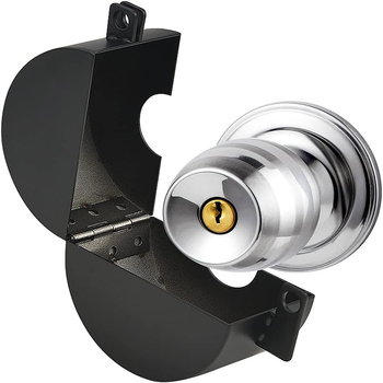 Dispozitiv de blocare a mânerului de ușă, model Valve lock, utilizare universală, oțel inoxidabil, finisaj vopsire cu spray