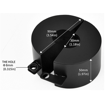 Συσκευή κλειδώματος λαβής πόρτας, μοντέλο Valve lock, καθολική χρήση, ανοξείδωτο ατσάλι, φινίρισμα βαφής με σπρέι