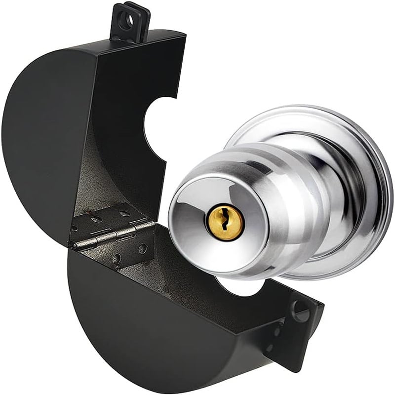 Dispozitiv de blocare a mânerului de ușă, model Valve lock, utilizare universală, oțel inoxidabil, finisaj vopsire cu spray