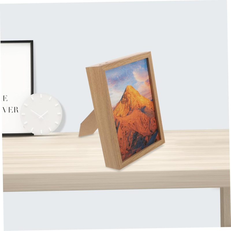 Cutie de depozitare ascunsă pe birou, cu sertar glisant, mascată într-un cadru foto; păstrează bani, documente și bunuri de valoare (1L, design modern)