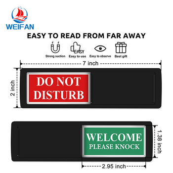 Do Not Disturb DIY διπλής όψεως μαγνητικό για πλυντήριο πιάτων και ψυγείο – συνθετική ρητίνη, απλό στυλ, παραμετροποίηση από τη Weifan