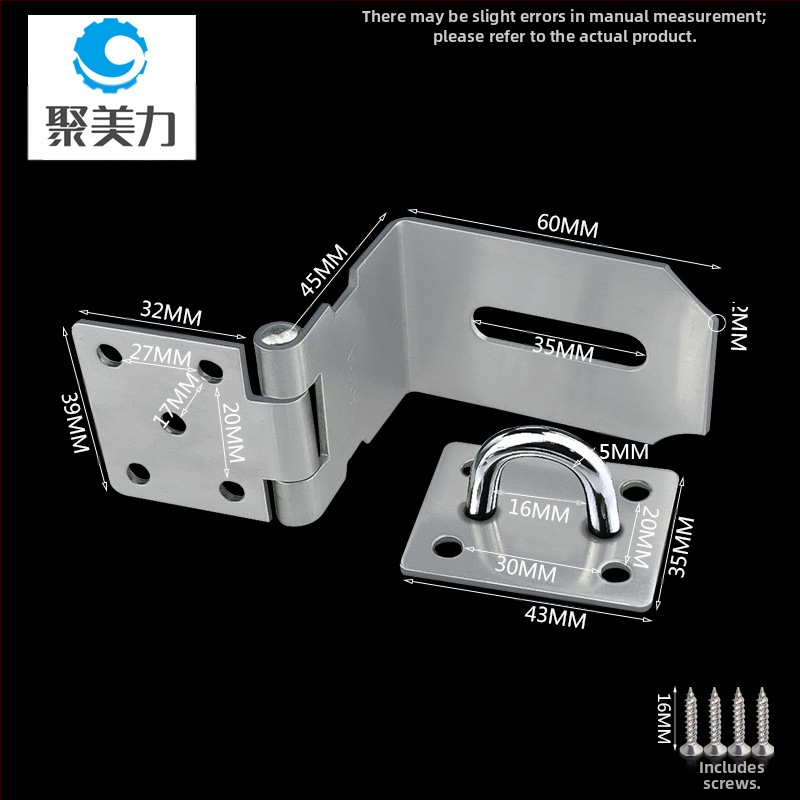 F-type latch πόρτας GMNF04, ανοξείδωτο ατσάλι, επίστρωση νικέλιου, μοντέρνο μινιμαλιστικό στυλ, προσαρμογή επεξεργασίας