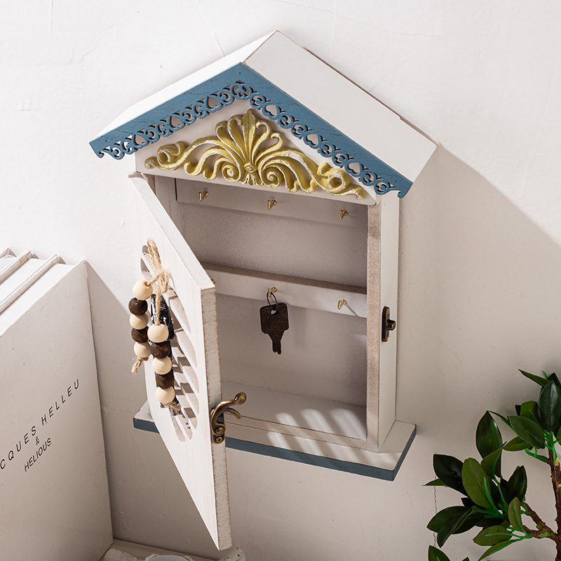 Cutie de chei pentru hol — lemn, montaj pe perete, stil nordic, Kaoka craftsmanship