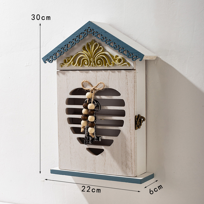 Cutie de chei pentru hol — lemn, montaj pe perete, stil nordic, Kaoka craftsmanship