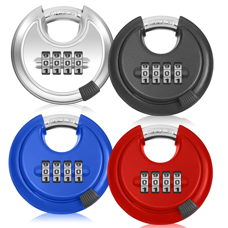 Κλειδαριά τύπου C από ανοξείδωτο ατσάλι, με αντικοπή και συνδυασμό, για αποθήκη και εξωτερική χρήση, πάχος 0,8 εκ, απόσταση 3 εκ.