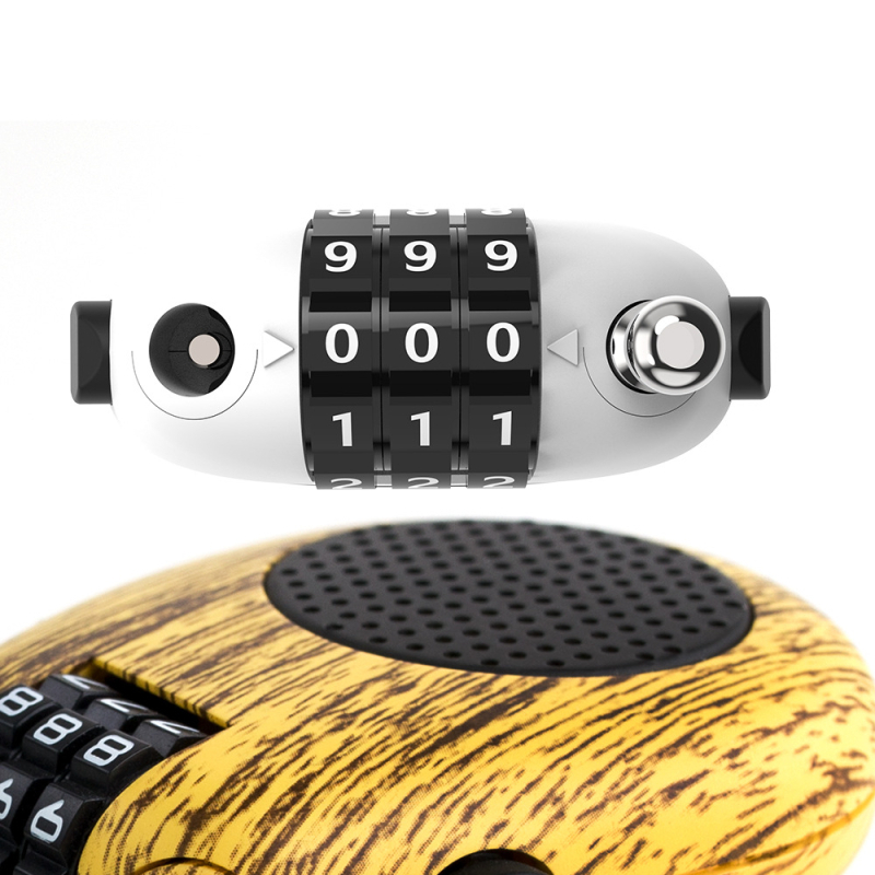 Αναδιπλούμενος κλειδαριό με συρματόσκοινο από ατσάλι, μοντέλο P40; κατάλληλο για αποσκευές, ρούχα, έλκηθρο και μοτοσικλέτα; υλικά: ABS και ανοξείδωτος χάλυβας 304; απόσταση κλειδώματος 6,3 mm