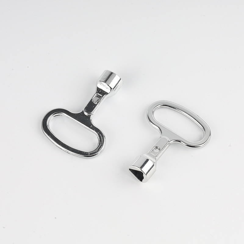 HX012 Κλειδαριά πόρτας κιβωτίου μετρητών από κράμα αλουμινίου — μηχανική κλειδαριά με γλώσσα περιστροφής και κλειδί τρίγωνο, για βιομηχανικές, αγροτικές και ηλεκτρικές εφαρμογές