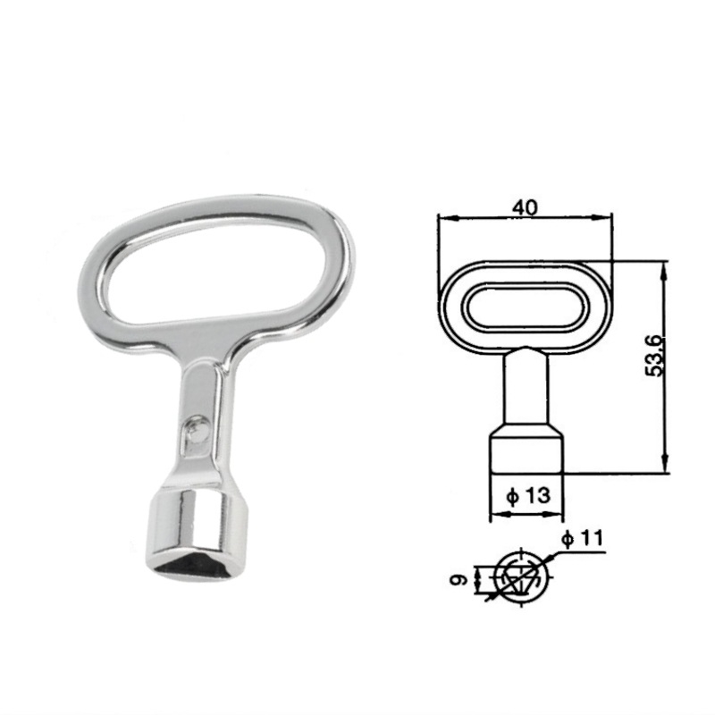 HX012 Κλειδαριά πόρτας κιβωτίου μετρητών από κράμα αλουμινίου — μηχανική κλειδαριά με γλώσσα περιστροφής και κλειδί τρίγωνο, για βιομηχανικές, αγροτικές και ηλεκτρικές εφαρμογές