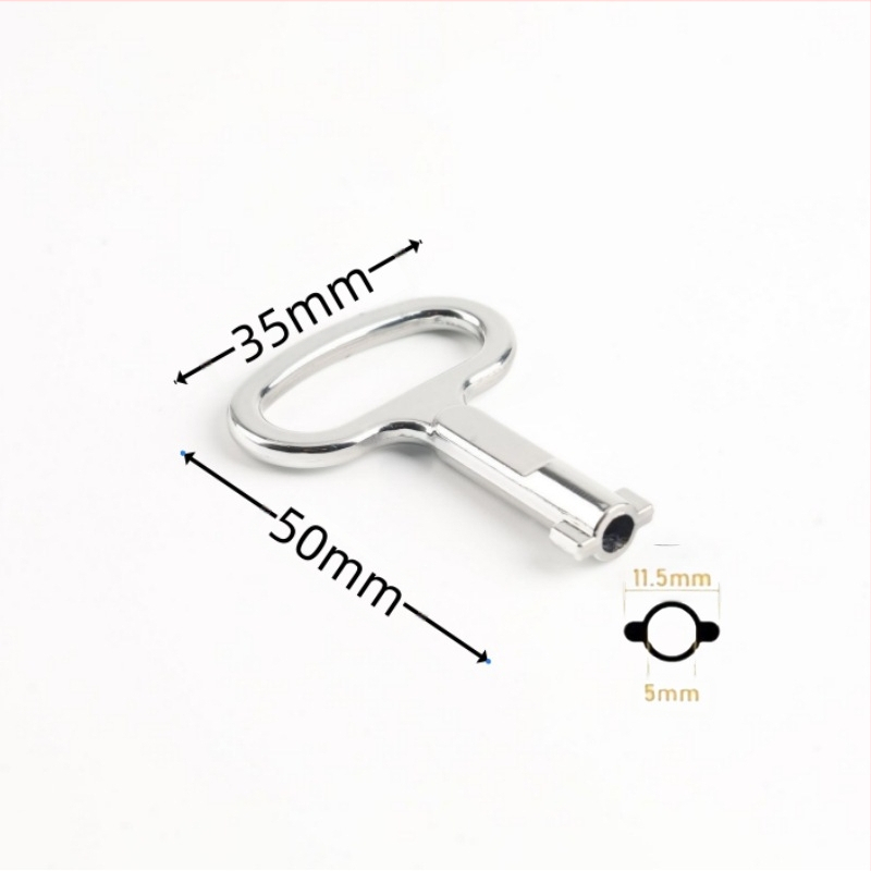 HX012 Κλειδαριά πόρτας κιβωτίου μετρητών από κράμα αλουμινίου — μηχανική κλειδαριά με γλώσσα περιστροφής και κλειδί τρίγωνο, για βιομηχανικές, αγροτικές και ηλεκτρικές εφαρμογές