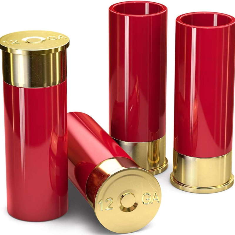 Šovinio formos šotų stiklas – plastmasinis, talpa 1–100 ml, logotipo spausdinimas galimas