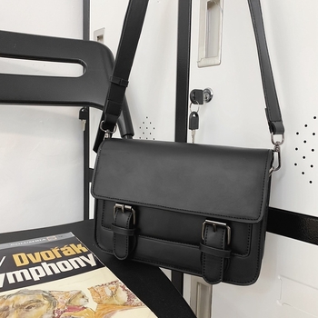 Vyrų peties krepšys — PU oda, poliesterio vidus, vientisas raštas, atsparus vandeniui, kasdieniam naudojimui