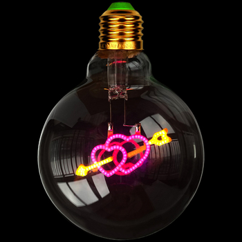 G95 Cupid Heart λάμπα πολυέλαιου, ρυθμιζόμενη, 3W, 85-265V, 360° δέσμη, βάση E27