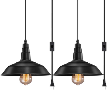 Vješena linearna luster od željeza, žarulja s žarnom niti, podesiva visina 1 m, 110–220 V, za hodnik ili spavaću sobu