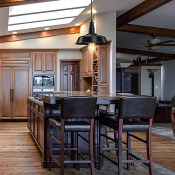 Висяща линейна люстра, железен корпус и абажур, лампа с нажежаема жичка, регулируема височина 1 м, 110–220 V, за коридор или спалня