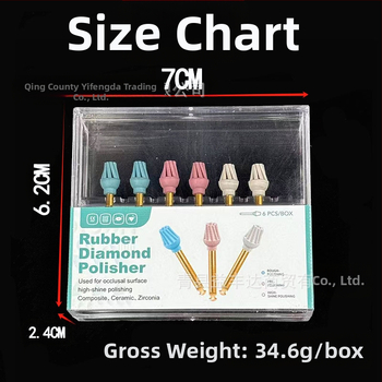 Зъболекарски полиращ колело за оклузални повърхности и междузъбни пролуки (Марка: HDF; Нетно съдържание: 35 g; За възрастни; Произход: Други; Категория: Други орални химикали)