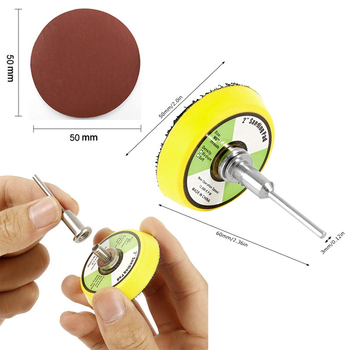 Flokēts smilšu papīrs pulēšanai, 100 gab., diska formā