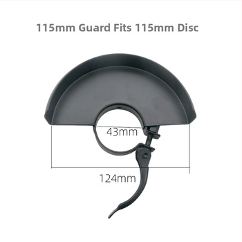 Κάλυμμα προστασίας γωνιακού τροχού με γρήγορη εγκατάσταση, παχύτερο περίβλημα προστασίας σκόνης, κατασκευασμένο από σίδηρο 40, συμβατό με τύπους 100 και 115 γωνιακών τροχών