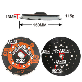 Elektriskais slīpēšanas disks ar PU un Velcro – Zīmols Quality Power – Tips Gucker – Slīpēšanas PU