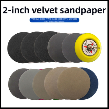 Smilšpapīra disks ar flokētu aizmuguri mitrai un sausai lietošanai; materiāls: smilšpapīrs; zīmols: 1; komplekts: 1; mājsaimniecības lietošanai