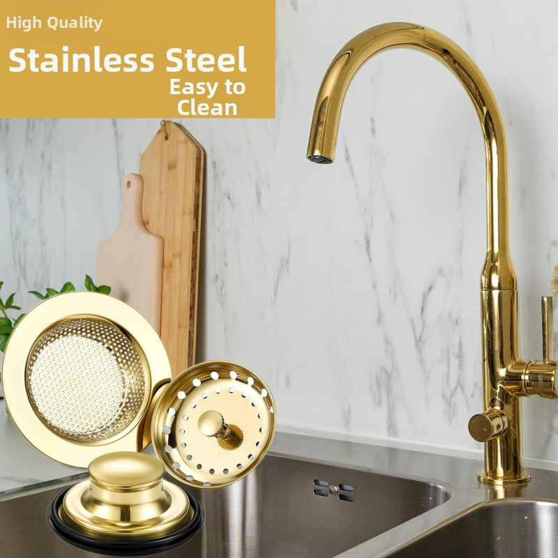 Капак за кошница на мивката за отпадъци със анти-запушващ филтър, материал 201, модел 112, спецификации 112/85, нетно тегло 140 g