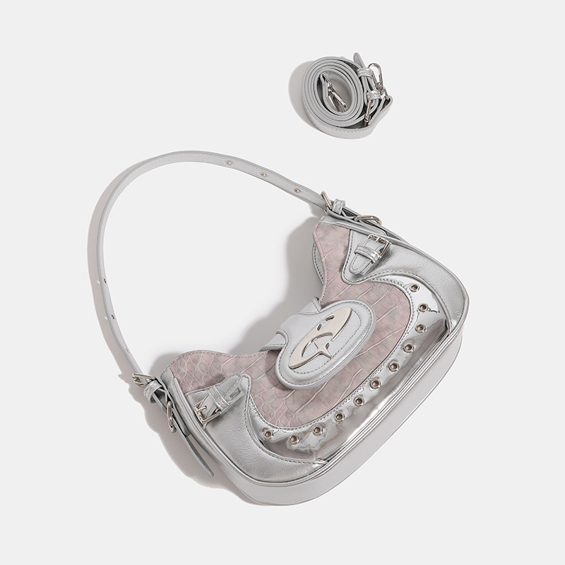 PU medžiagos crossbody krepšys, horizontali kvadrato forma, užtrauktuko uždarymas, poliesterio pamušalas, vidiniai kišenės: užtrauktuko kišenė, mobilaus telefono kišenė, ID kišenė